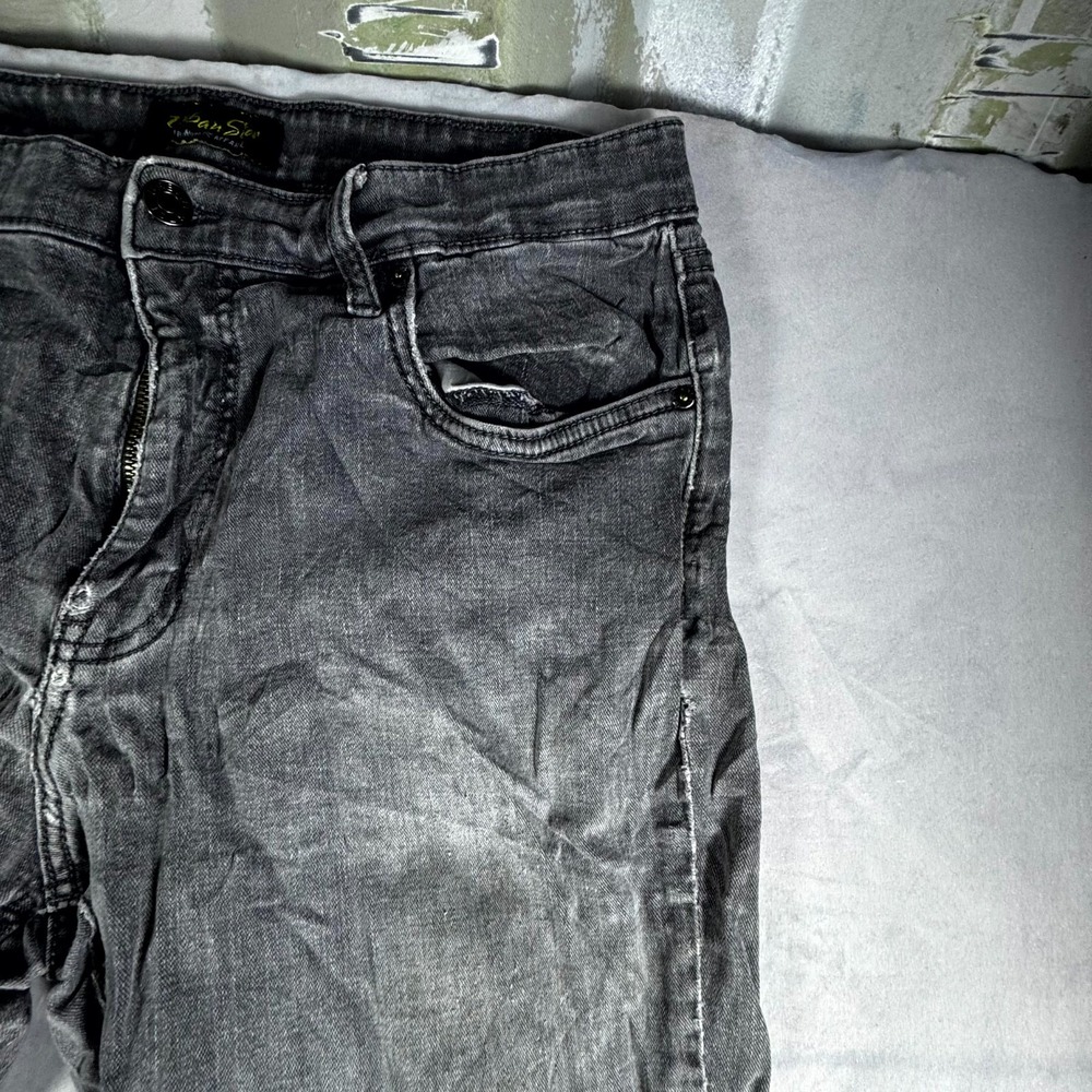 Urban Star Classic Jeans Mens 36x30 Gray Denim Cotton Stretch Slim Straight Leg - Picture 12 of 16